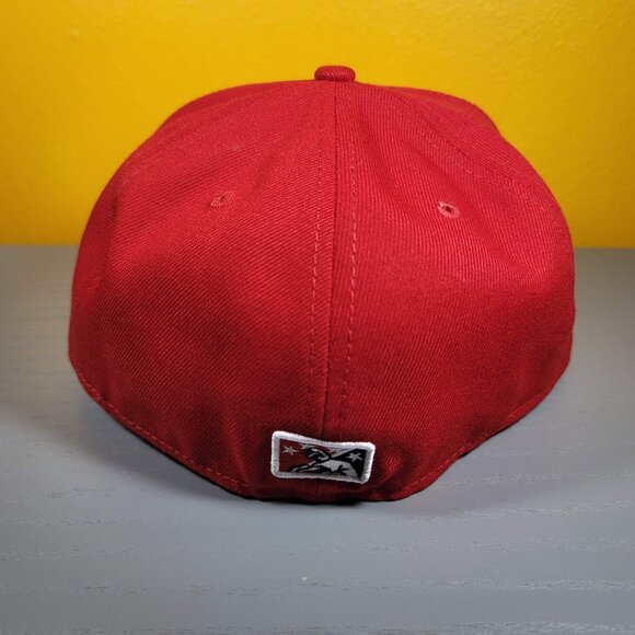 New Era 59FIFTY MiLB Greenville Drive On Field Home Fitted Hat Size 7-1/8 Red - Picture 3 of 5